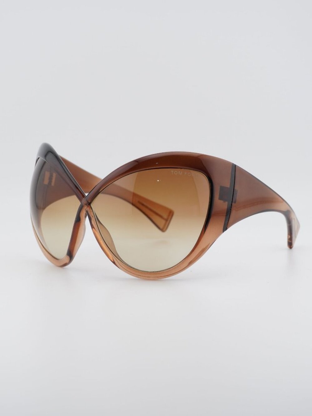 Tom Ford FT0219 50F Sunglasses Brown Butterfly Frame, Brown Gradient Lenses